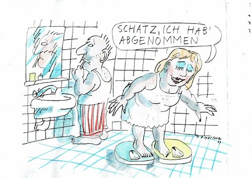Cartoon: Diäterfolg (medium) by Jan Tomaschoff tagged diät,gewicht,figur,diät,gewicht,figur