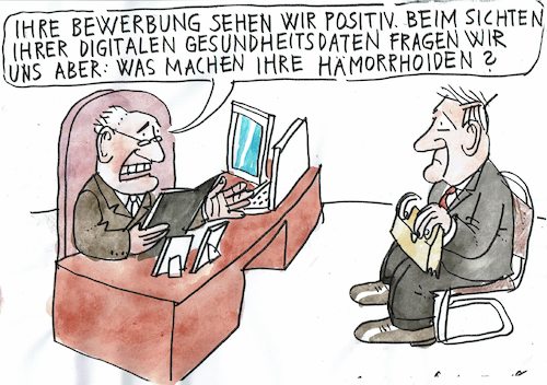 Cartoon: digital (medium) by Jan Tomaschoff tagged datenschutz,gesundheit,datenschutz,gesundheit