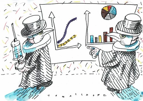 Cartoon: Doctores (medium) by Jan Tomaschoff tagged corona,pandemie,ärzte,corona,pandemie,ärzte