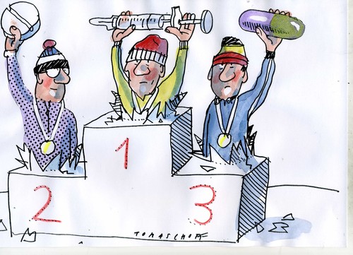 Cartoon: Doping (medium) by Jan Tomaschoff tagged sport,doping,sport,doping