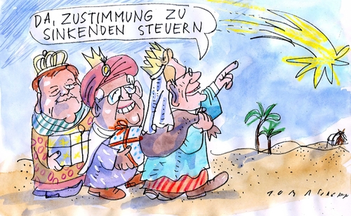 Cartoon: Dreikönigstreffen (medium) by Jan Tomaschoff tagged fdp,dreikönigstreffen