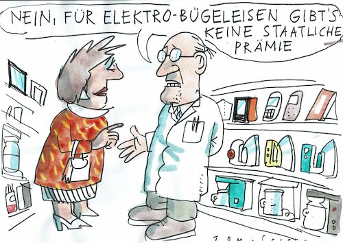 Cartoon: Elektroprämie (medium) by Jan Tomaschoff tagged energiewende,verkehr,elektroauto,energiewende,verkehr,elektroauto