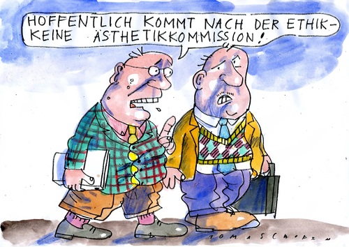 Cartoon: Ethik (medium) by Jan Tomaschoff tagged ethik,ethik