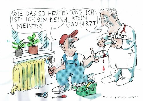 Cartoon: Fachkräfte (medium) by Jan Tomaschoff tagged fachkräftemangel,arbeitsmarkt,fachkräftemangel,arbeitsmarkt