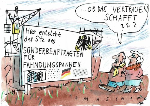 Cartoon: Fahndungspannen (medium) by Jan Tomaschoff tagged terror,terrorabwehr,terror,terrorabwehr