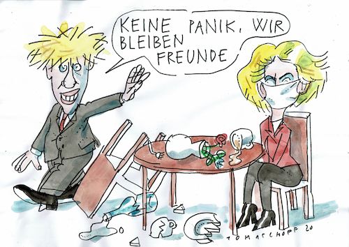 Cartoon: Freunde (medium) by Jan Tomaschoff tagged brexit,eu,johnson,brexit,eu,johnson