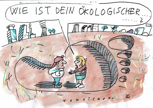 Cartoon: Fussabdruck (medium) by Jan Tomaschoff tagged umwelt,ökologie,umwelt,ökologie