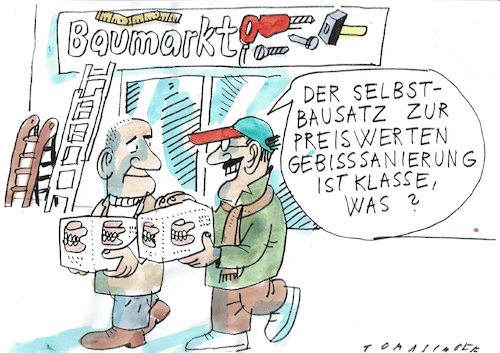 Cartoon: Gebiss (medium) by Jan Tomaschoff tagged zahngesundheit,kosten,zahngesundheit,kosten