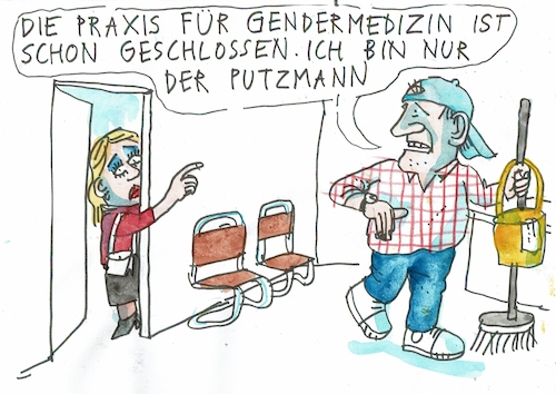Cartoon: Gender (medium) by Jan Tomaschoff tagged gendermedizin,quote,mann,frau,gendermedizin,quote,mann,frau