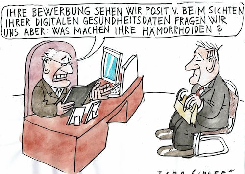 Cartoon: Gesundheitsdaten (medium) by Jan Tomaschoff tagged gesundheit,daten,datenschutz,gesundheit,daten,datenschutz
