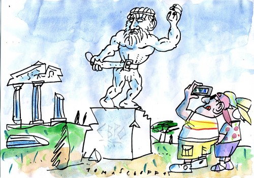 Cartoon: Griechenland (medium) by Jan Tomaschoff tagged finanzkrise,eu,euro,finanzkrise,eu,euro