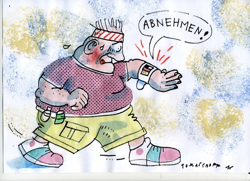 Cartoon: Guter Rat (medium) by Jan Tomaschoff tagged gesundheit,elektronik,fitness,gesundheit,elektronik,fitness