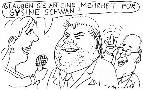 Cartoon: Gysine (medium) by Jan Tomaschoff tagged gesine,schwan,gregor,gysi,horst,köhler,bundespräsidentin