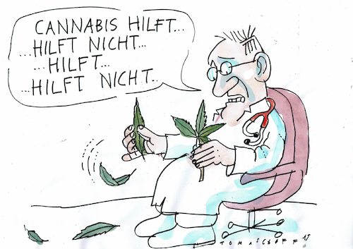 Cartoon: Heilmittel (medium) by Jan Tomaschoff tagged cannabis,medizin,cannabis,medizin