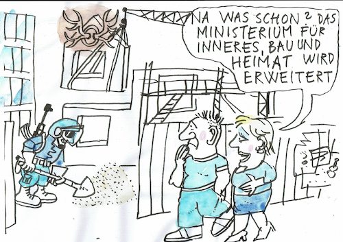 Cartoon: Heimatministerium (medium) by Jan Tomaschoff tagged innenministerium,heimatminsterium,innenministerium,heimatminsterium