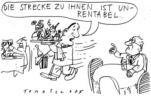 Cartoon: Herr Ober! (medium) by Jan Tomaschoff tagged kürzungen,komjunktur,rezession,rentabilität,kurzarbeit,arbeitslosigkeit
