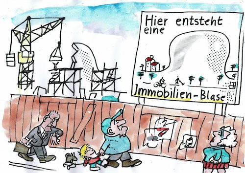 Cartoon: Immobilien (medium) by Jan Tomaschoff tagged wohnen,mieten,immobilien,wohnen,mieten,immobilien