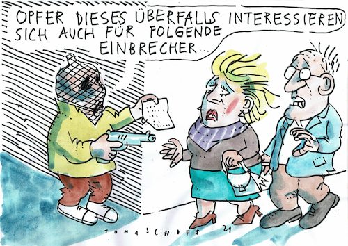 Cartoon: Interessenten (medium) by Jan Tomaschoff tagged onlinhandel,werbung,onlinhandel,werbung