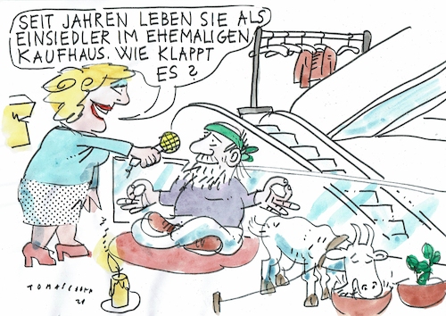 Cartoon: Kaufhaus (medium) by Jan Tomaschoff tagged kaufhaus,pleite,kaufhaus,pleite