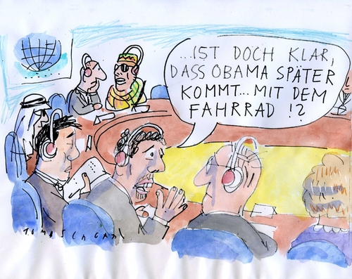 Cartoon: Kopenhagen (medium) by Jan Tomaschoff tagged klimagipfel,kopenhagen,obama