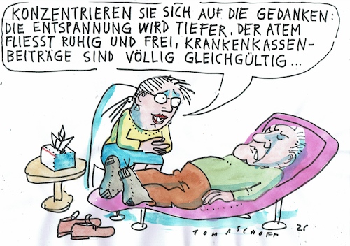 Cartoon: Krankenkassen (medium) by Jan Tomaschoff tagged gesundheit,kosten,gesundheit,kosten