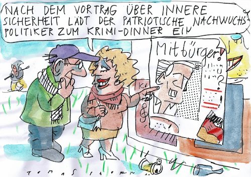 Cartoon: Krimi (medium) by Jan Tomaschoff tagged innere,sicherheit,rechte,verbrechen,innere,sicherheit,rechte,verbrechen
