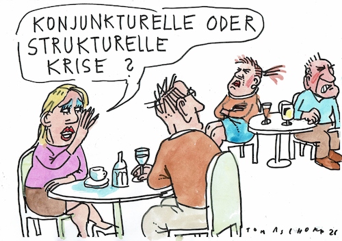 Cartoon: Krise (medium) by Jan Tomaschoff tagged partnerschft,krise,partnerschft,krise