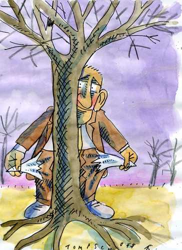 Cartoon: Kuckuck (medium) by Jan Tomaschoff tagged geld,peinlkichkeit,geld,peinlkichkeit