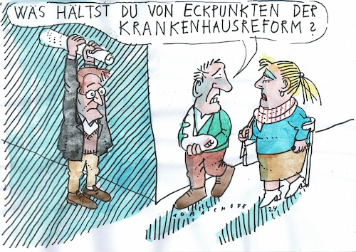 Cartoon: Lauterbach (medium) by Jan Tomaschoff tagged lauterbachg,kliniksterben,bürokratie,lauterbachg,kliniksterben,bürokratie