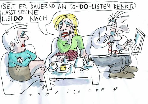 Cartoon: Libido (medium) by Jan Tomaschoff tagged eha,partnerschaft,erotik,stress,eha,partnerschaft,erotik,stress