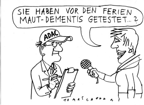 Cartoon: Maut (medium) by Jan Tomaschoff tagged autobahngebühren,autos,maut,pkw