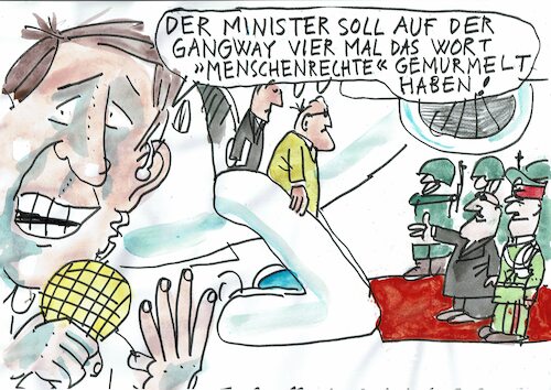 Cartoon: Menschenrechte (medium) by Jan Tomaschoff tagged diktaturen,menschenrechte,diktaturen,menschenrechte