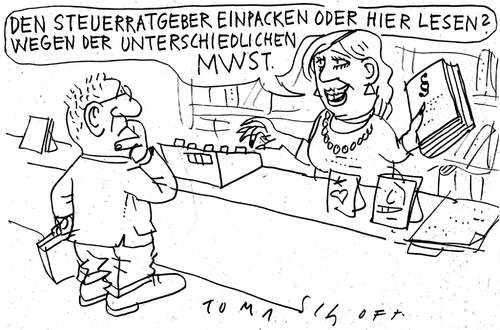 Cartoon: mwst (medium) by Jan Tomaschoff tagged mwst,mwst,mehrwertsteuer