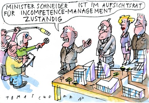 Cartoon: no (medium) by Jan Tomaschoff tagged no,management,incompetence,aufsichtsrat,vorstand,immobilien,entwickler,competence,verwaltung,interview,presse,architektur,stadtentwicklung