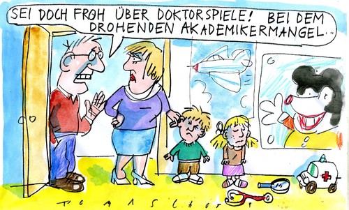 Cartoon: no (medium) by Jan Tomaschoff tagged doktorspiele,doktorspiele