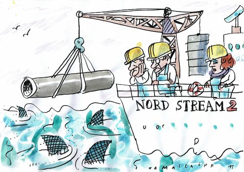 Cartoon: Nord stream (medium) by Jan Tomaschoff tagged gas,nord,stream,pipe,line,gas,nord,stream,pipe,line