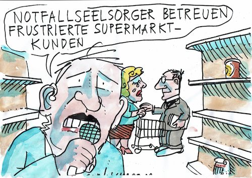 Cartoon: Notfall (medium) by Jan Tomaschoff tagged konsum,verzicht,epidemie,korona,konsum,verzicht,epidemie,korona