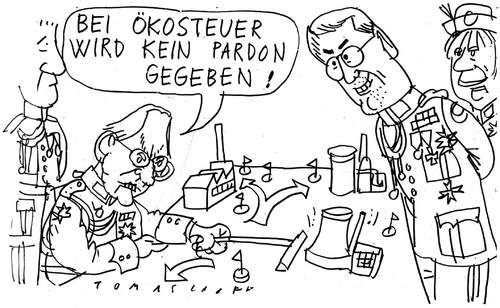 Cartoon: Ökosteuer (medium) by Jan Tomaschoff tagged ökosteuer