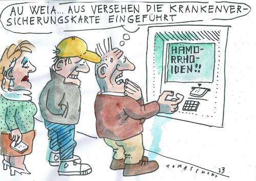 Cartoon: Panne (medium) by Jan Tomaschoff tagged gesundheit,daten,digitalisierung,vertraulichkeit,gesundheit,daten,digitalisierung,vertraulichkeit