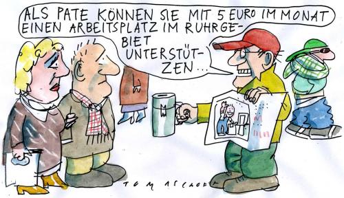 Cartoon: Pate (medium) by Jan Tomaschoff tagged arbeitslosigkeit,arbeitsplätze,