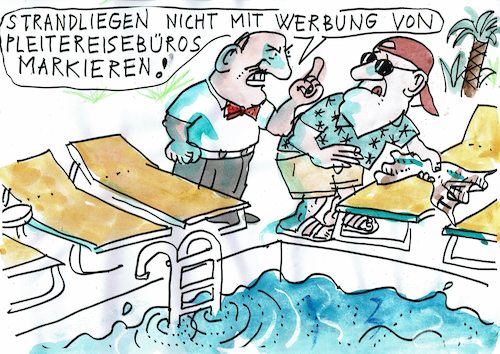 Cartoon: Pleite (medium) by Jan Tomaschoff tagged reisen,reisbüros,pleite,reisen,reisbüros,pleite