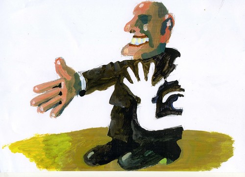 Cartoon: Politiker (medium) by Jan Tomaschoff tagged hand,politik,politiker,politiker,politik,hand