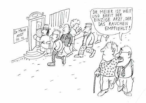 Cartoon: Rauchen (medium) by Jan Tomaschoff tagged gesundheit,rauchen,gesundheit,rauchen
