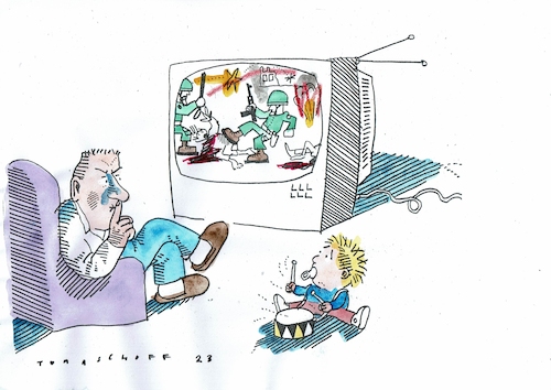 Cartoon: Ruhe (medium) by Jan Tomaschoff tagged krieg,politik,krieg,politik