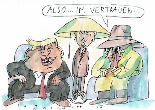 Cartoon: Russlandconnection (medium) by Jan Tomaschoff tagged usa,russland,trump,usa,russland,trump