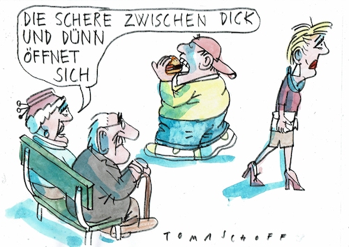 Cartoon: Schere (medium) by Jan Tomaschoff tagged gewicht,ernährung,gesundheit,gewicht,ernährung,gesundheit