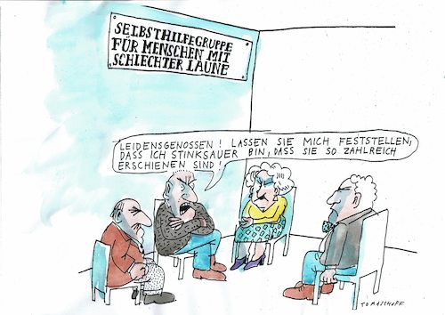 Cartoon: schlechte Laune (medium) by Jan Tomaschoff tagged missstimmung,schlechte,laune,missstimmung,schlechte,laune