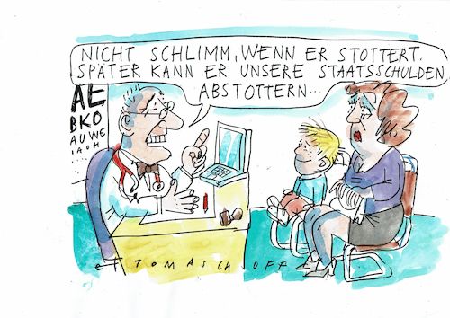 Cartoon: Schulden (medium) by Jan Tomaschoff tagged staatsschulden,konjukturpaket,corona,staatsschulden,konjukturpaket,corona