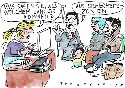 Cartoon: Sicherheit (medium) by Jan Tomaschoff tagged syrien,türkei,sicherheitszone,syrien,türkei,sicherheitszone
