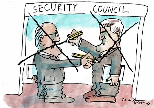 Cartoon: Sicherheitsrat (medium) by Jan Tomaschoff tagged veto,sicherheitsrat,un,veto,sicherheitsrat,un